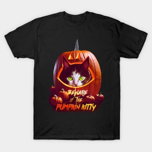 Beware Of The Pumpkin Kitty T-Shirt